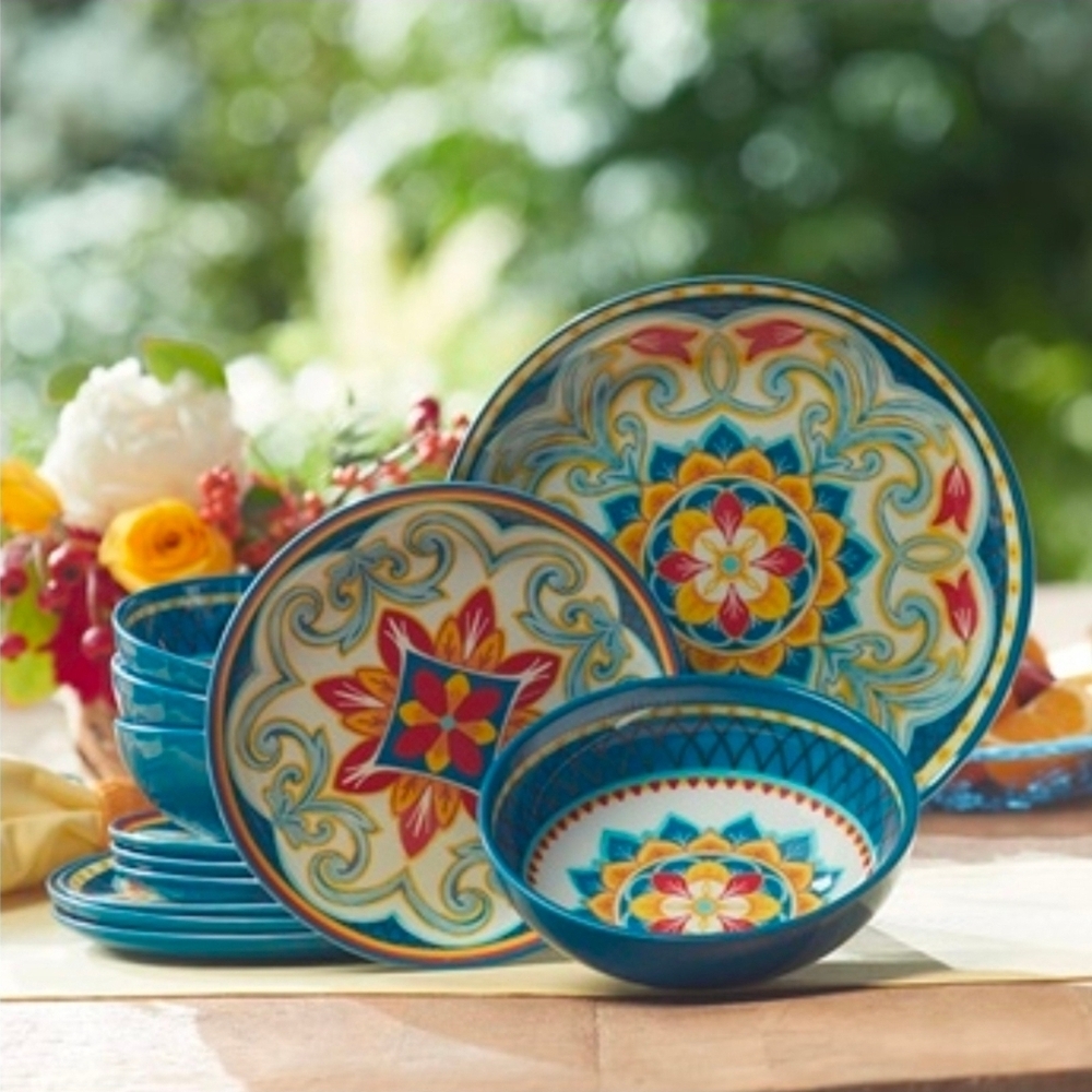 Colorful Ceramic Dinnerware Set - Picture 3 of 4